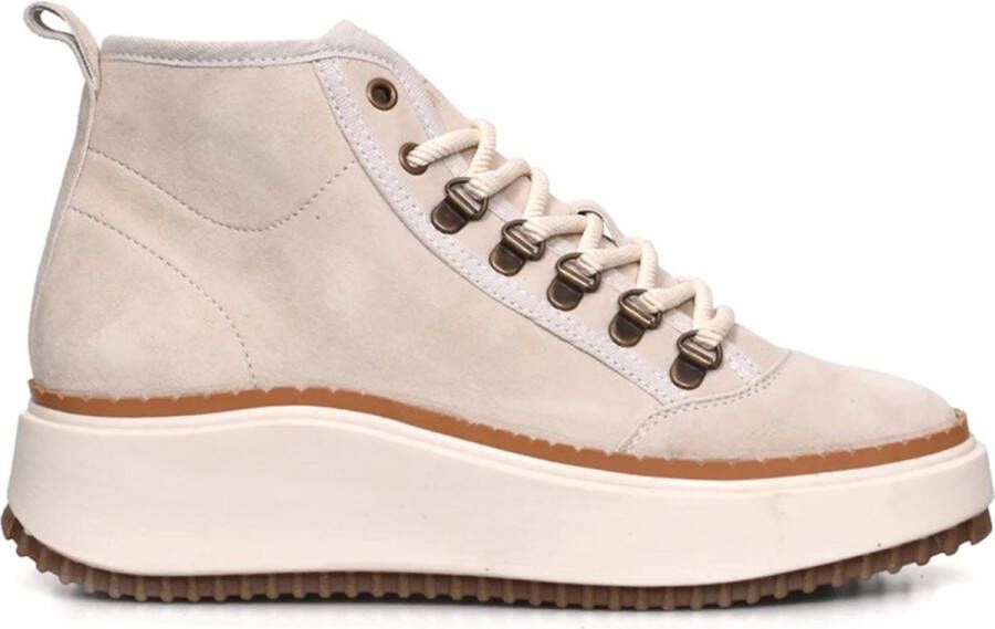 Cycleur De Luxe Endo Veterboots Laarzen Met Veters Dames Beige