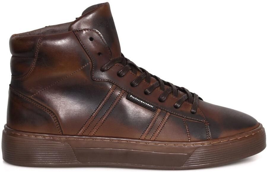 Cycleur de Luxe Hoge Sneakers jump hsn mid dark brown CDLM222217 - Foto 2