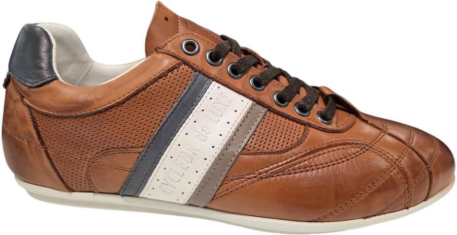Cycleur De Luxe CDLM201201 Dark Cognac Sneakers Leer Bruin Heren Bruin
