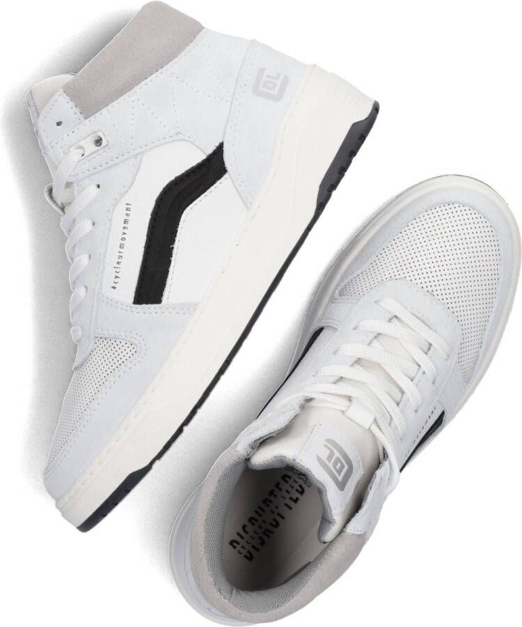 Cycleur De Luxe Frontflip Hoge sneakers Leren Sneaker Jongens Wit