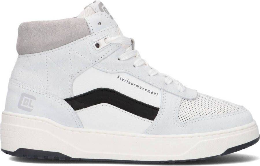 Cycleur De Luxe Frontflip Hoge sneakers Leren Sneaker Jongens Wit - Foto 5
