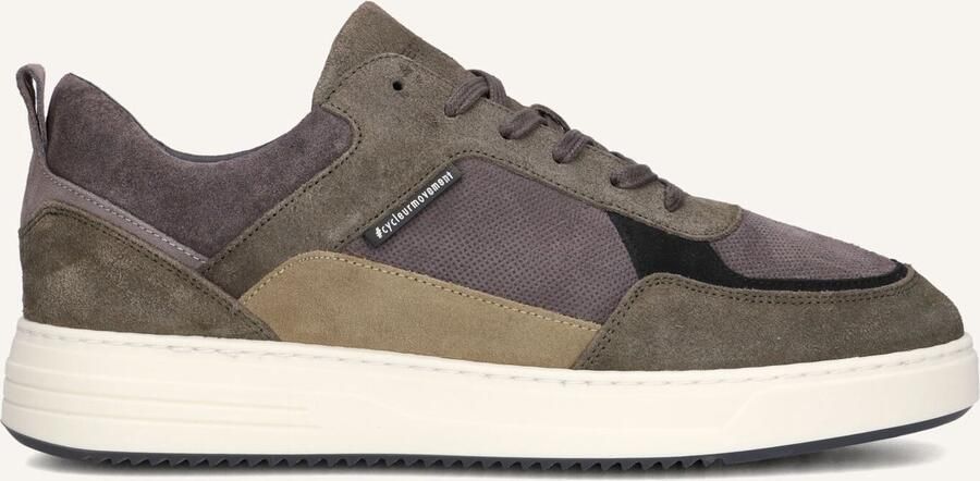 Cycleur De Luxe Bruin Groene Suede Heren Sneakers Bruin
