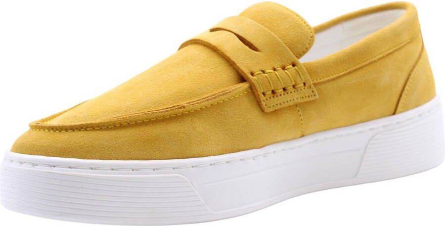 Cycleur de Luxe Lidewei Mocassin Stijlvolle en Comfortabele Schoenen Yellow Heren