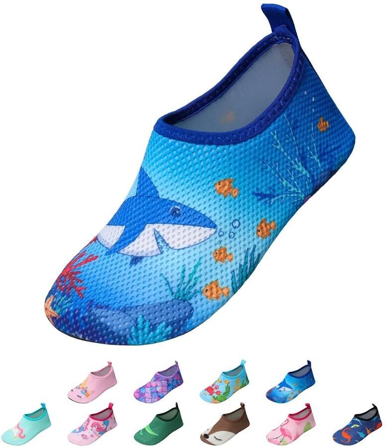 Dailygoods- Badschoenen Sneldrogend Waterschoenen Kinderen Antislip Strandschoenen Lichtgewicht Ademend Weefsel