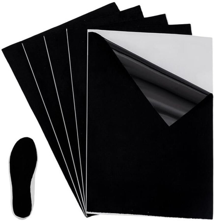 Dailygoods- Danszolen 5 Stuks Zelfklevende Suède Vellen 20 x