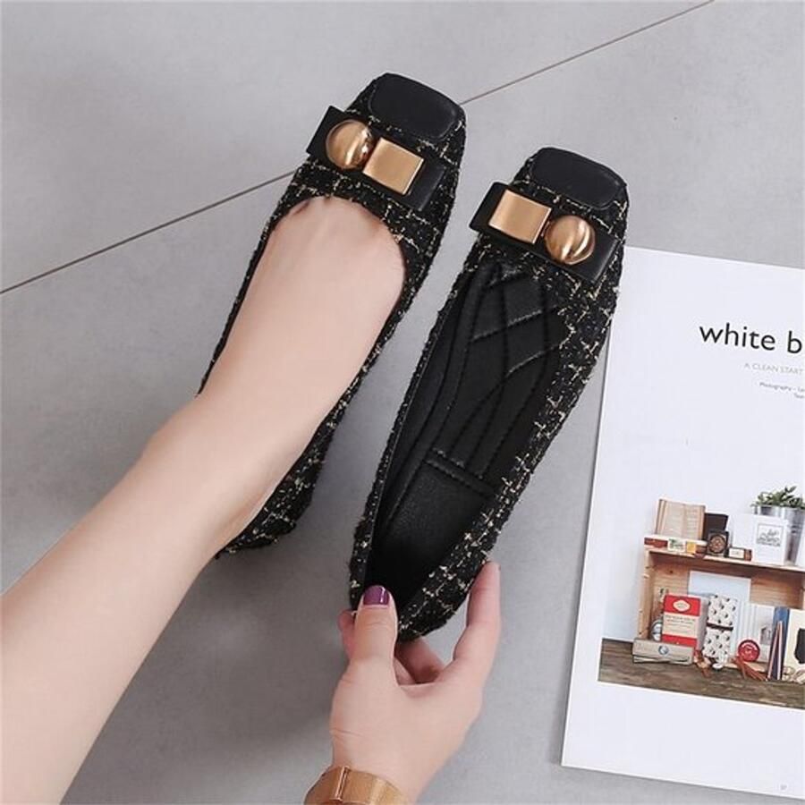 VT Goods Casual Flats Vrouwen Platte Schoenen Zwart