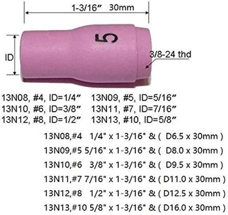 Dailygoody Spanhulzenbehuizing Lasbrander Accessoires 13 Stuks Geschikt
