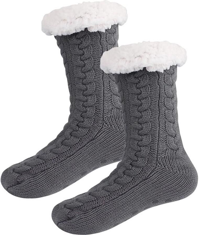 Dames Sokken Pluche Antislip Sokken Warm Dik Fleece Winter Één maat Slippers