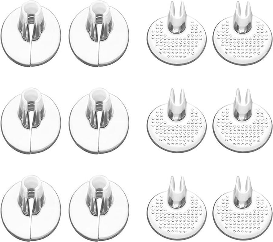 Daity Verpakking van 6 paar PU-gel teenbeschermers geschikt voor slippers en sandalen antislip siliconen sandaalzolen teenbeschermers voor buitensandalen inlegzolen voor thuisgebruik (transparant)