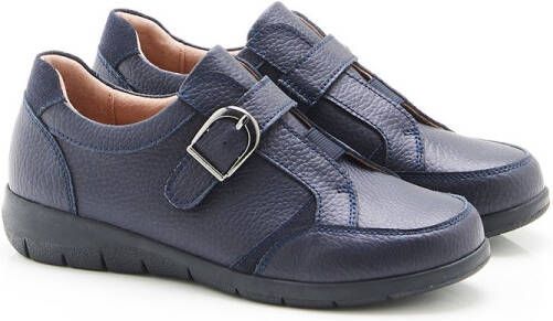 Damart Amortyl derbies met sleehak Dames Blauw