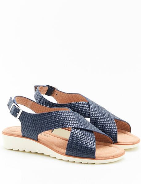 Damart Amortyl sandalen met gekruiste bandjes Dames Blauw