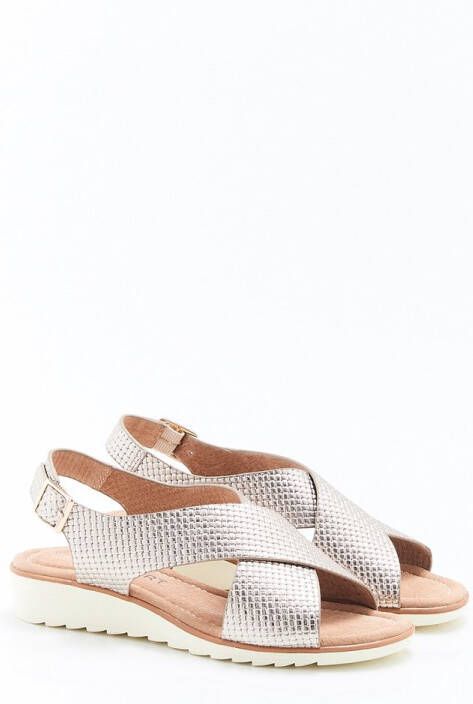 Damart Amortyl sandalen met gekruiste bandjes Vrouwen Geel