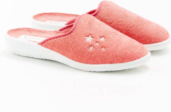 Damart Badstoffen muiltjes Dames Roze