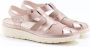 Damart Sandalen met open neus gemaakt van twee materialen Dames Roze - Thumbnail 2