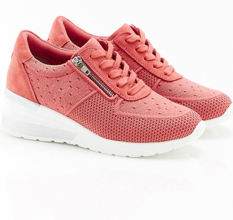 Damart Climatyl sneakers met sleehak Dames Roze