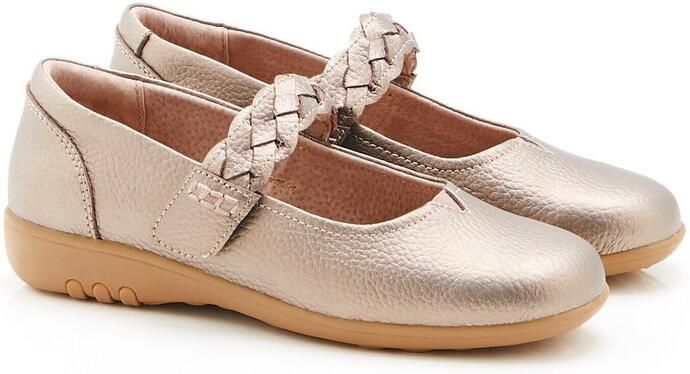 Damart Amortyl gevlochten babies met klittenband Dames Grijs