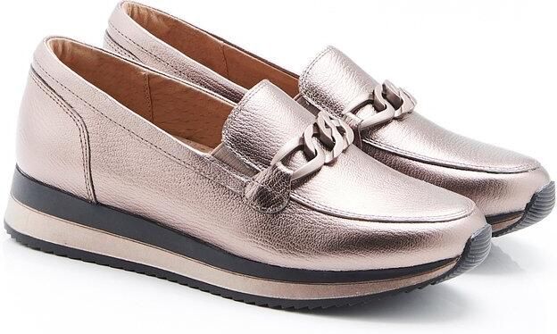 Damart Amortyl mocassins met kettingdetail Dames Grijs