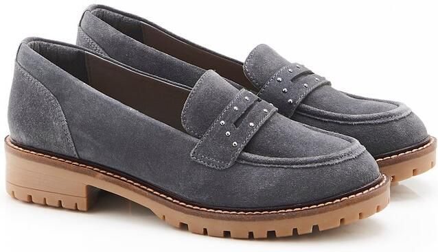 Damart Amortyl mocassins met studded details Dames Grijs