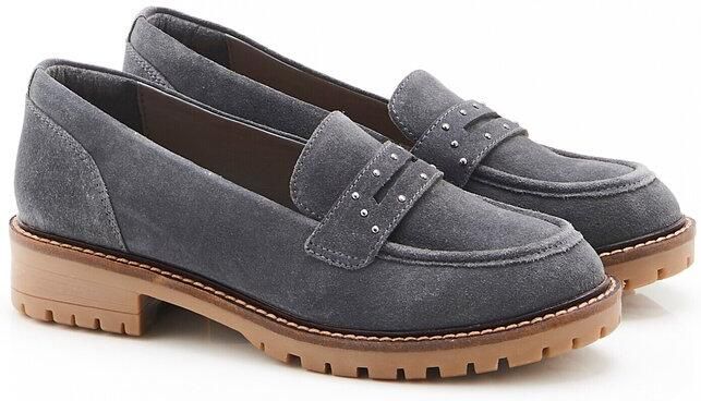 Damart Amortyl mocassins met studded details Dames Grijs