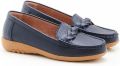 Damart Amortyl mocassins van generfd leer Dames Blauw - Blauw