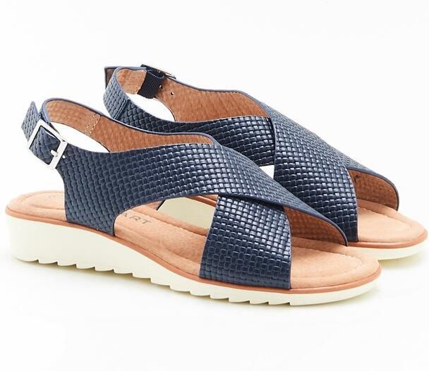 Damart Amortyl sandalen met gekruiste bandjes Dames Blauw