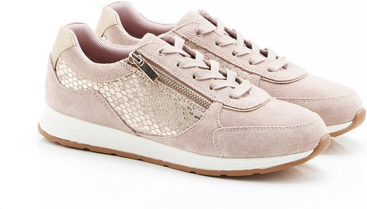 Damart Amortyl sneakers met dierenprintdetails Dames Bruin