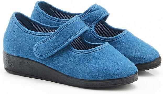 Damart Babies met denimeffect Dames Blauw