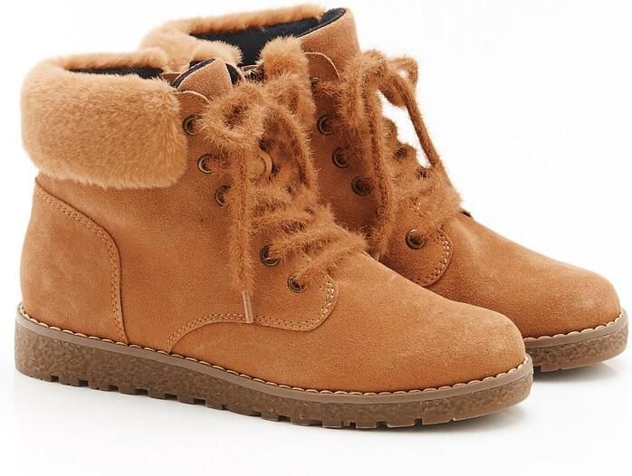 Damart Gevoerde Thermolactyl boots Dames Bruin