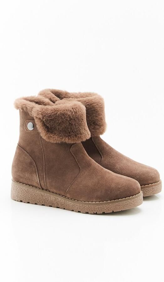 Damart Gevoerde Thermolactyl boots Dames Bruin
