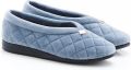 Damart Gewatteerde velours pantoffels Dames Blauw - Blauw