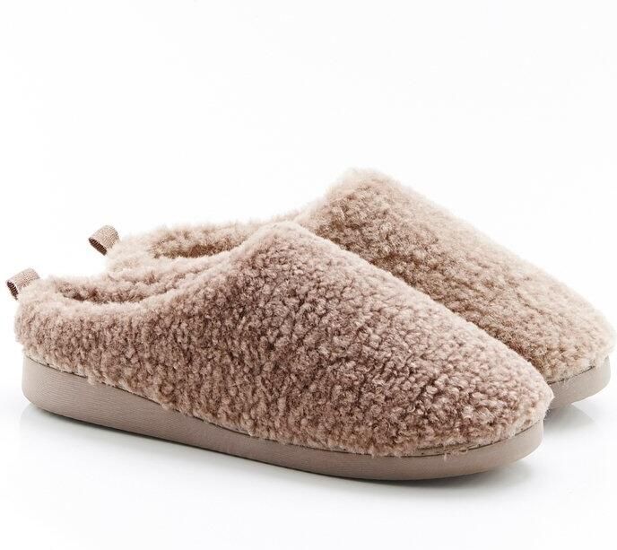 Damart Instapmuilen Thermolactyl met imitatiebont Dames Beige