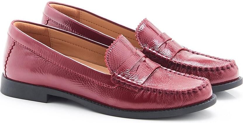 Damart Mocassins met geplooid effect Dames Rood