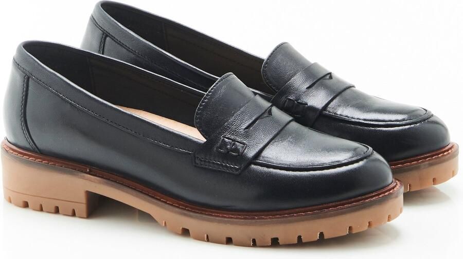 Damart Mocassins met profielzool en Amortyl-demping Dames Zwart