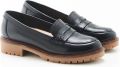Damart Mocassins met profielzool en Amortyl-demping Dames Zwart - Zwart