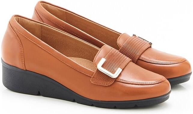 Damart Mocassins met sleehak Amortyl Dames Bruin