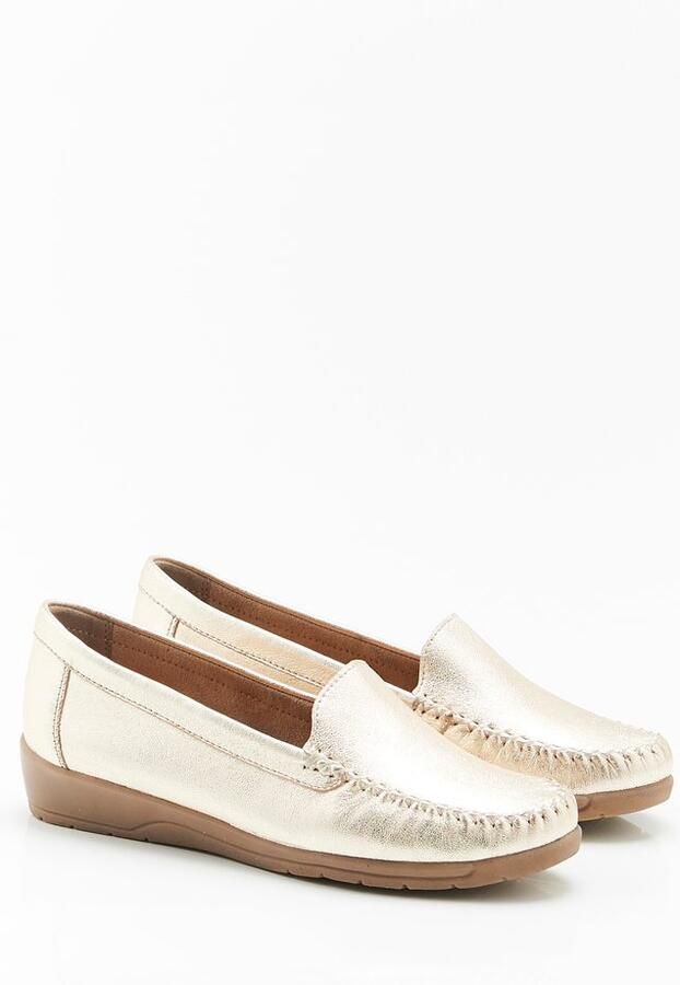 Damart Mocassins met sleehak Amortyl Dames Goudkl