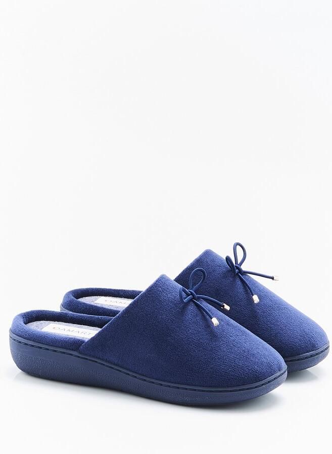 Damart Muiltjes omsluitend fluweel Dames Blauw
