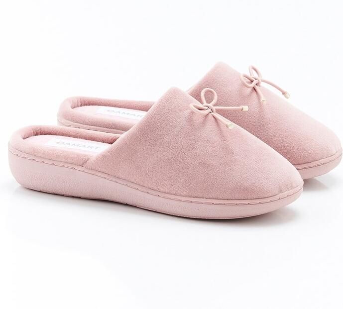 Damart Muiltjes omsluitend fluweel Dames Roze