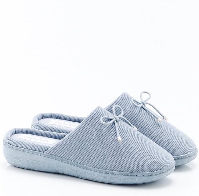 Damart Muiltjes omsluitend ribfluweel Dames Blauw