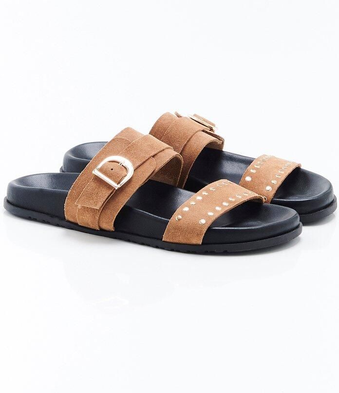 Damart Muiltjes studs Piedical Dames Bruin