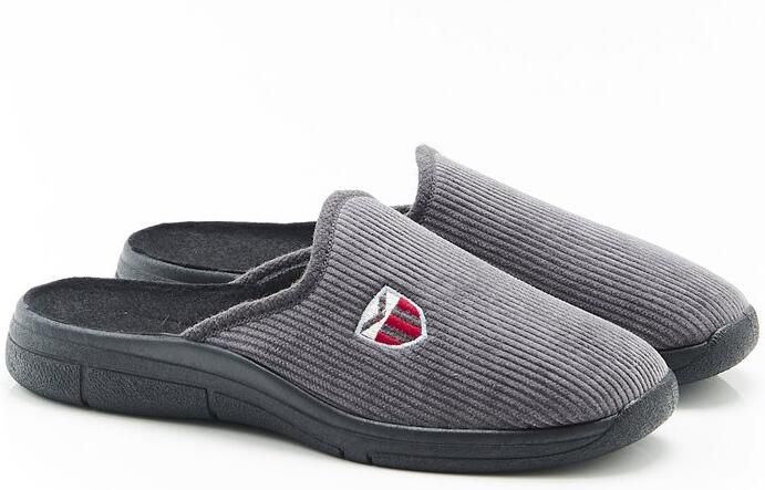 Damart Muiltjes van ribfluweel Mannen Grijs