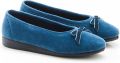 Damart Pantoffels met fluweellook Dames Blauw - Blauw