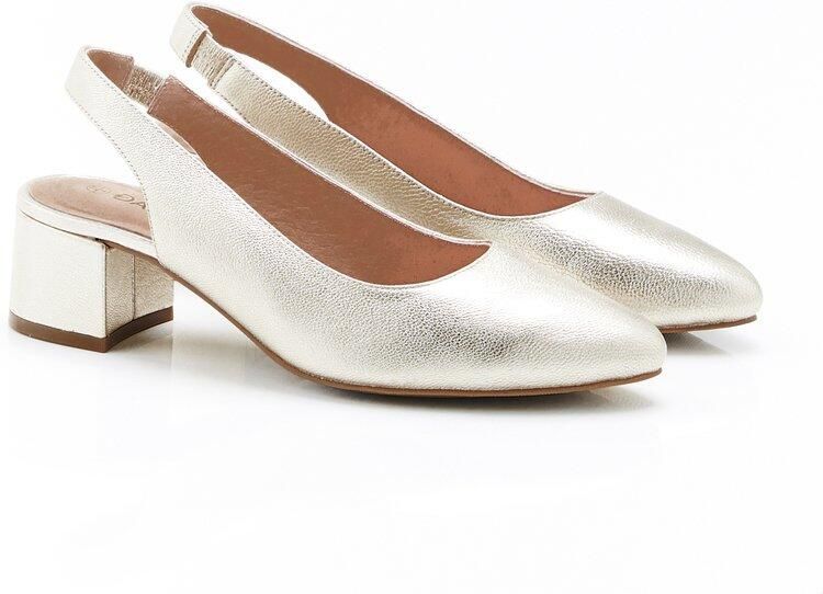 Damart Pumps open spitse neus Dames Geel