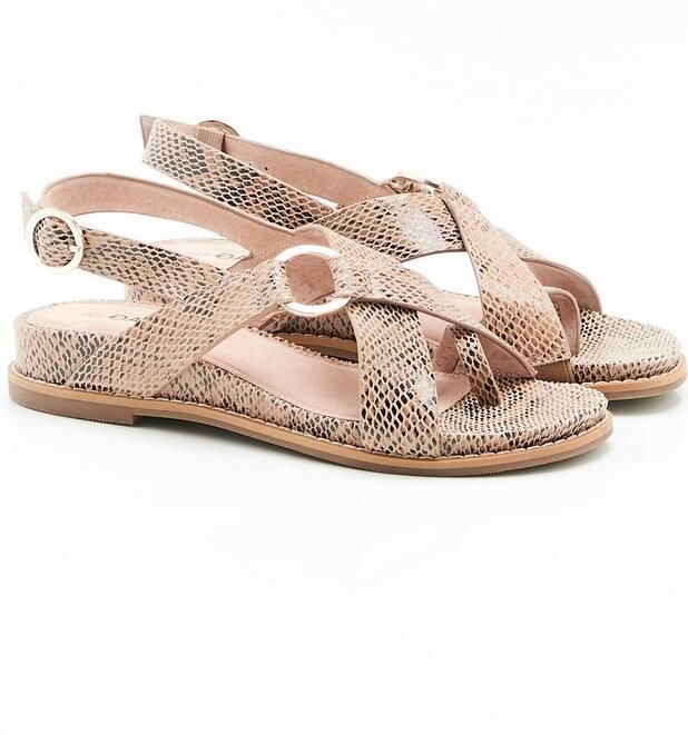 Damart Sandalen met vingerlus Dames Beige