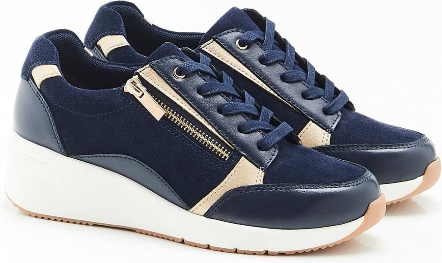 Damart Sneakers met Amortyl sleehakken Dames Blauw