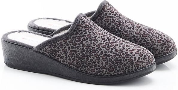 Damart Thermolactyl sleehakken muilen van velours Dames Grijs