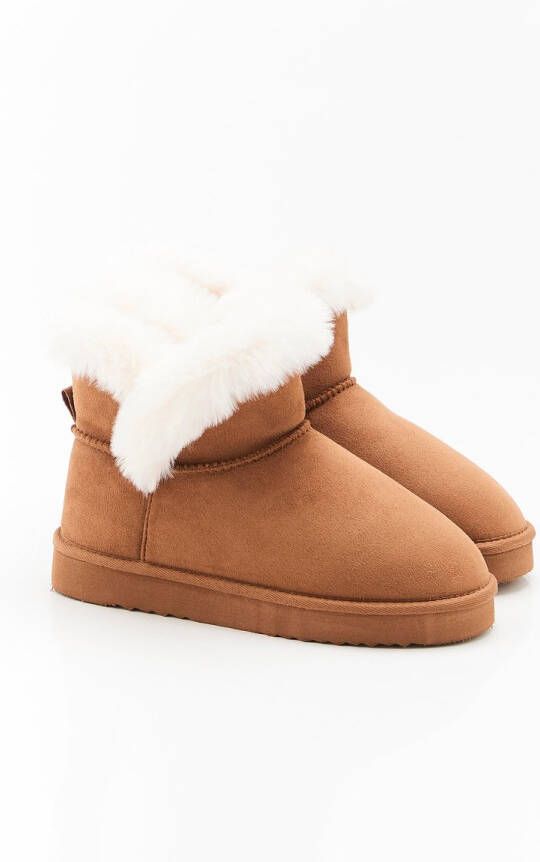 Damart Imitatiebonten Thermolactyl pantoffels Dames Bruin
