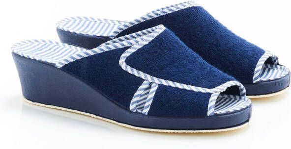Damart Muiltje in badstof Dames Blauw