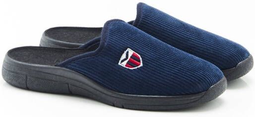 Damart Muiltjes van ribfluweel Mannen Blauw