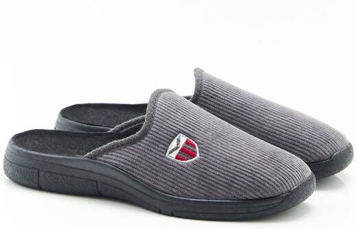 Damart Muiltjes van ribfluweel Mannen Grijs
